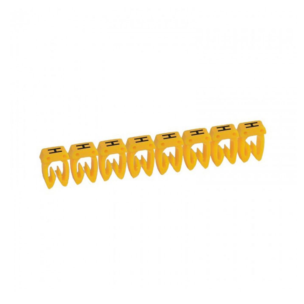 MARCADOR LETRA: H PARA CABLE 4-6MM2 X20UND 38367 LEGRAND