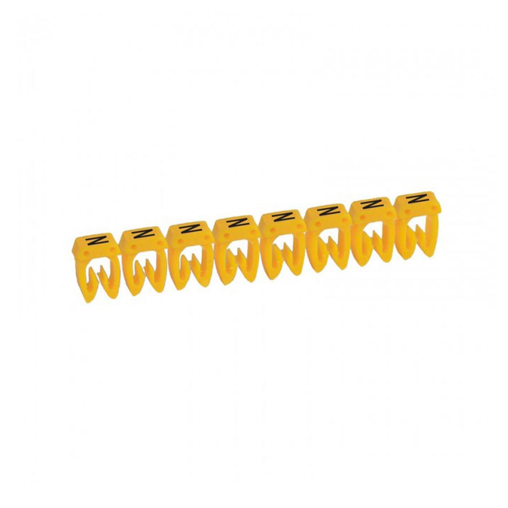 MARCADOR LETRA: N PARA CABLE 4-6MM2 X20UND 38373 LEGRAND