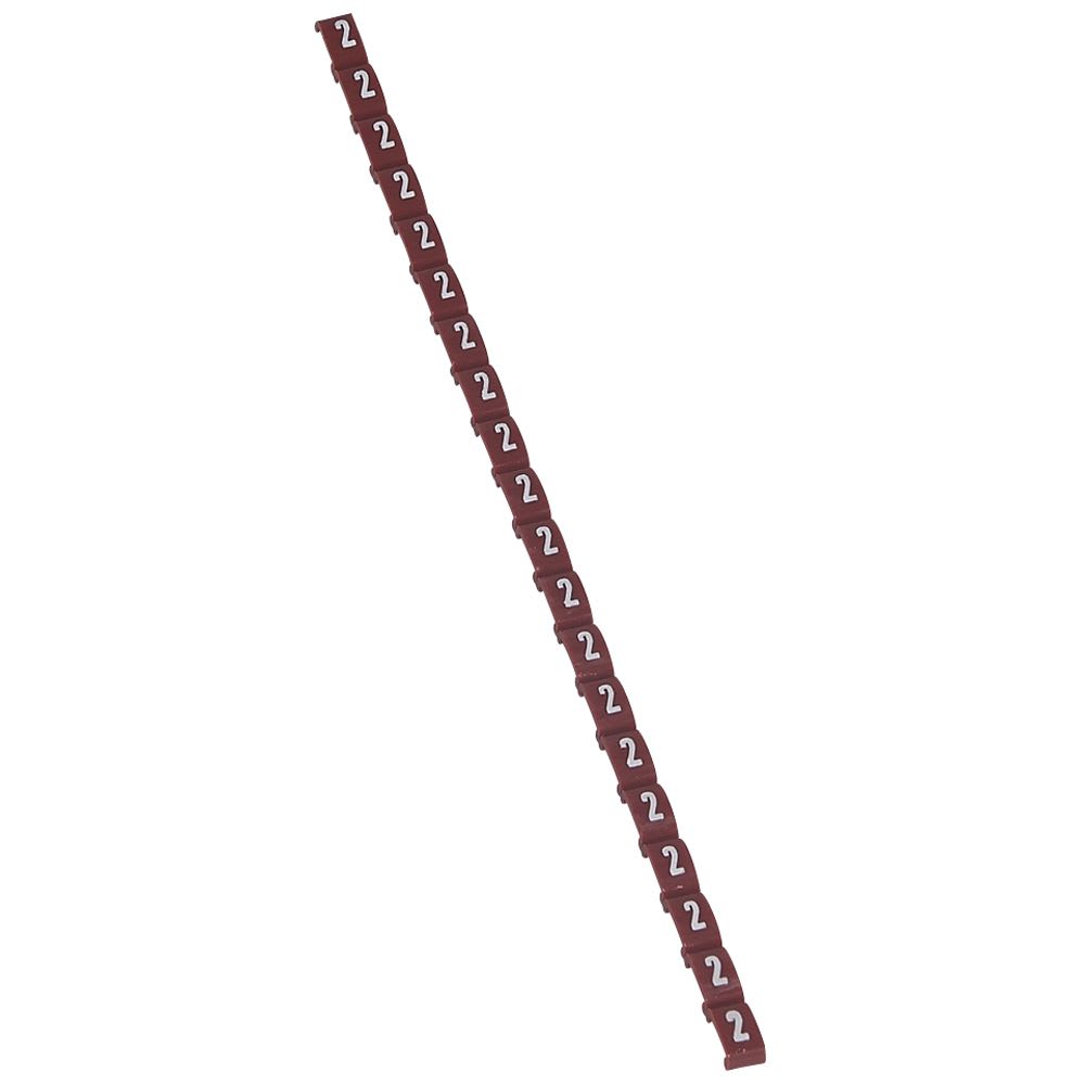 DIGITOS DUPLIX NUMERO: 2 ROJO X20UND 38402 LEGRAND