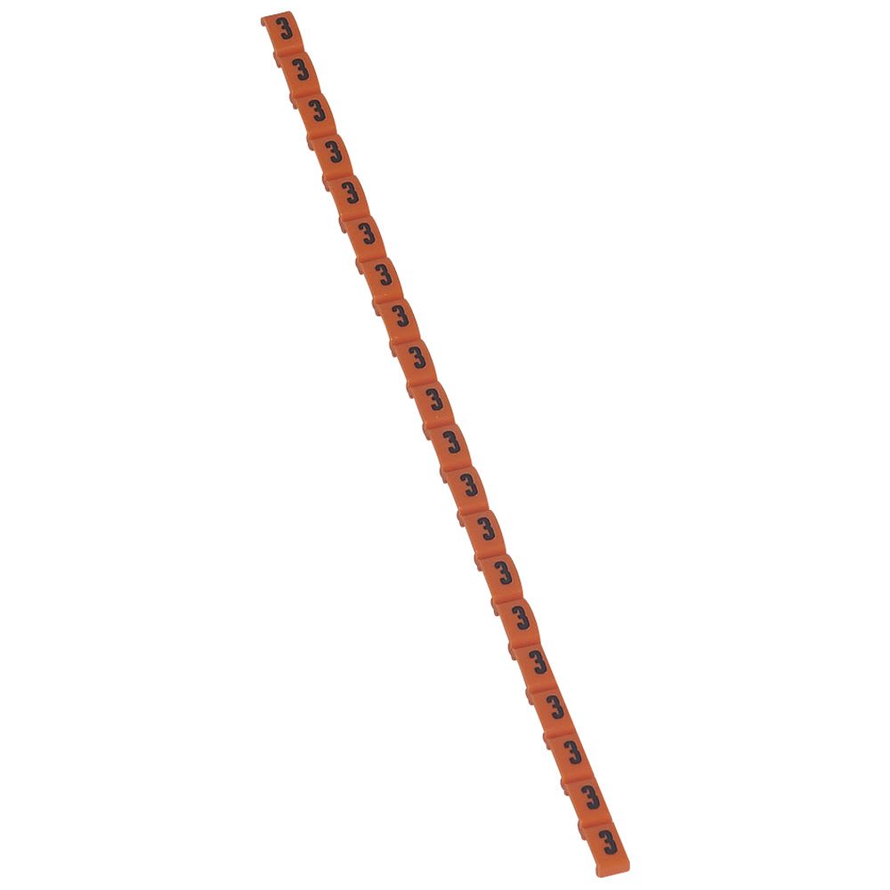 DIGITOS DUPLIX NUMERO: 3 ANARANJADO X20UND 38403 LEGRAND