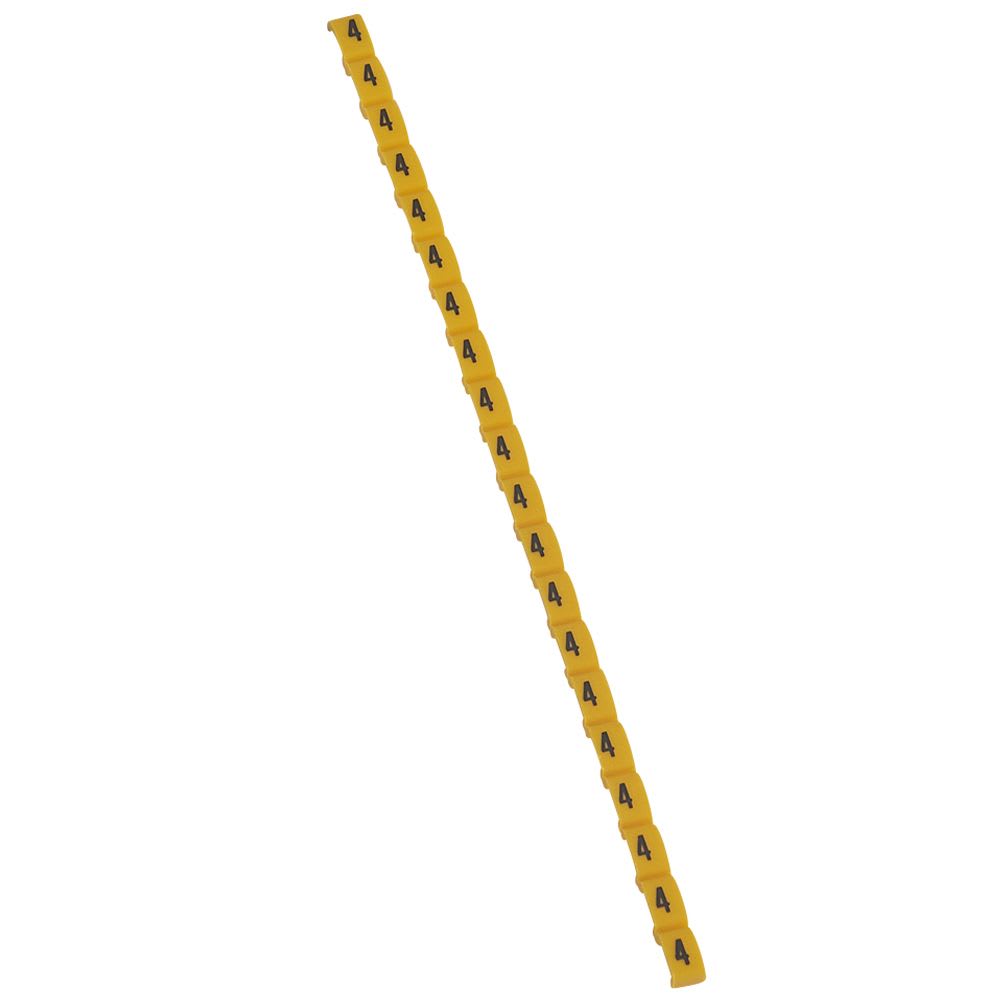 DIGITOS DUPLIX NUMERO: 4 AMARILLO X20UND 38404 LEGRAND