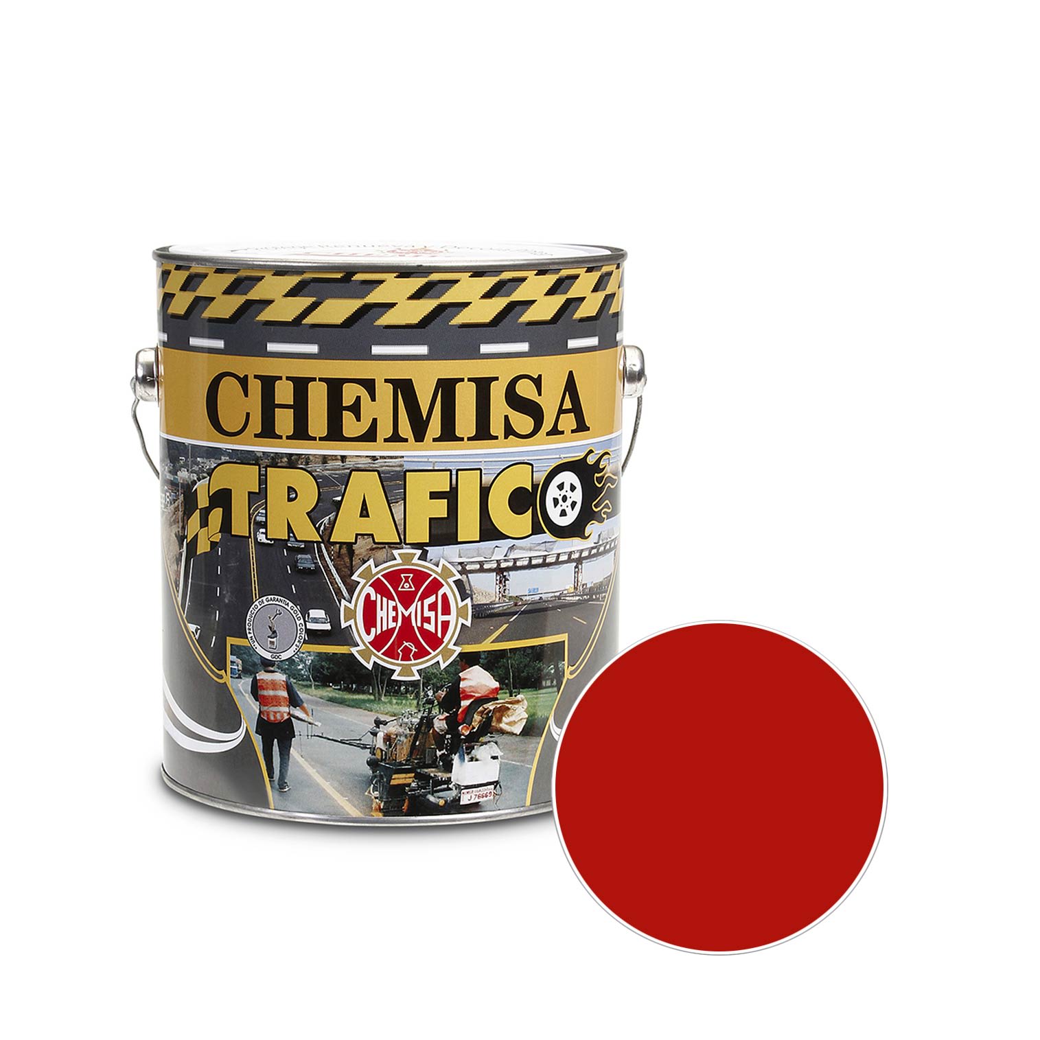 PINTURA PARA TRAFICO ROJO 1 GALON CHEMISA1