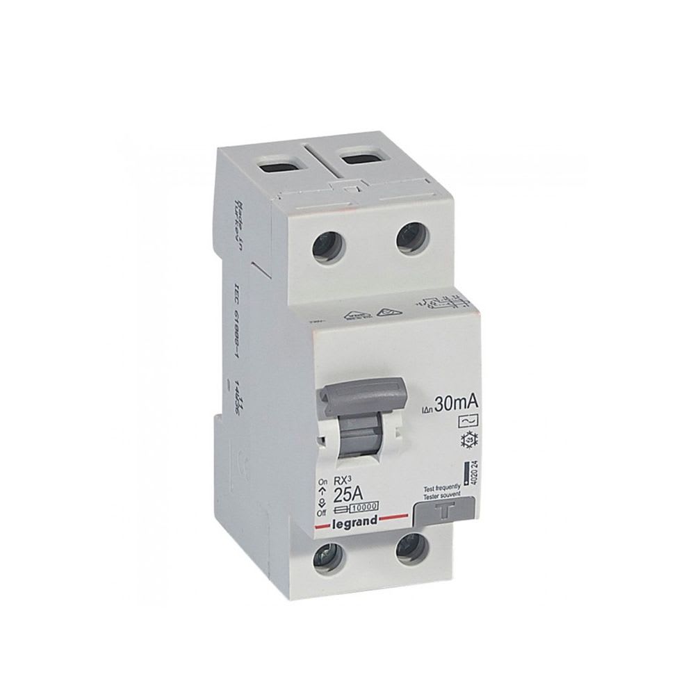 INTERRUPTOR DIFERENCIAL 2X25A 30MA 230V RX3 TIPO AC 402024 LEGRAND1