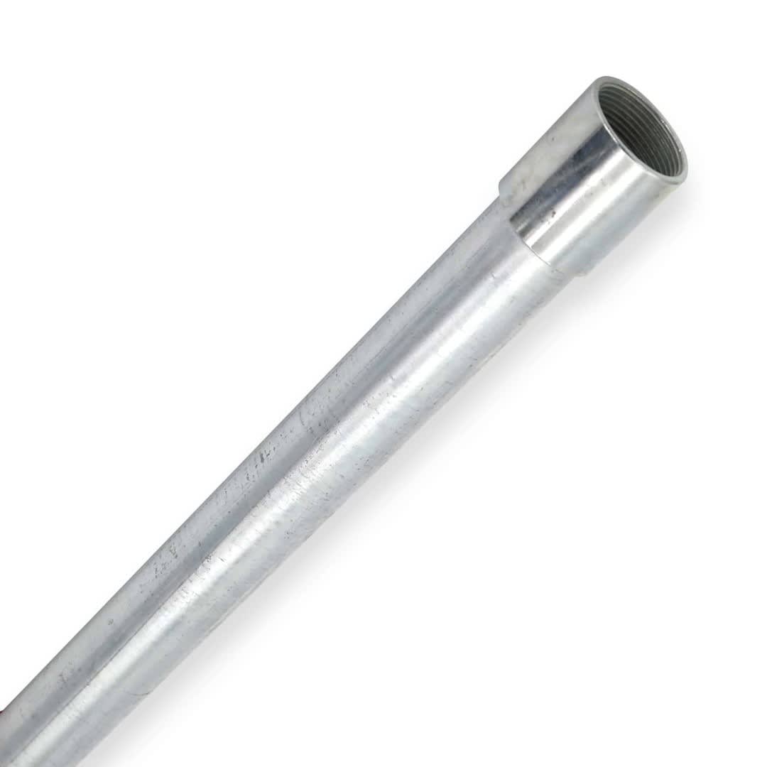TUBO CONDUIT RIGID 3/4'' DE 3MTS C/UNION GALVANIZADO EN CALIENTE CON UL NAAVI CONDUIT