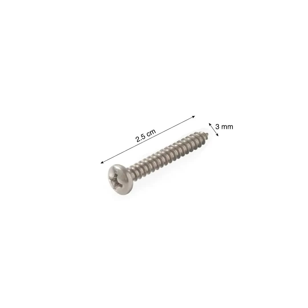 TORNILLO DE CABEZA PAN ACERO INOXIDABLE 6MM X 1'' - 10U SM1