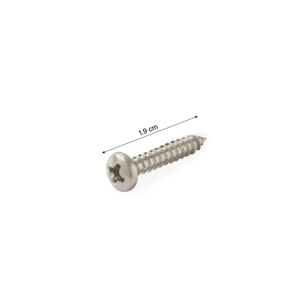 TORNILLO DE CABEZA PAN ACERO INOXIDABLE 8MM X 3/4'' - 10U SM1
