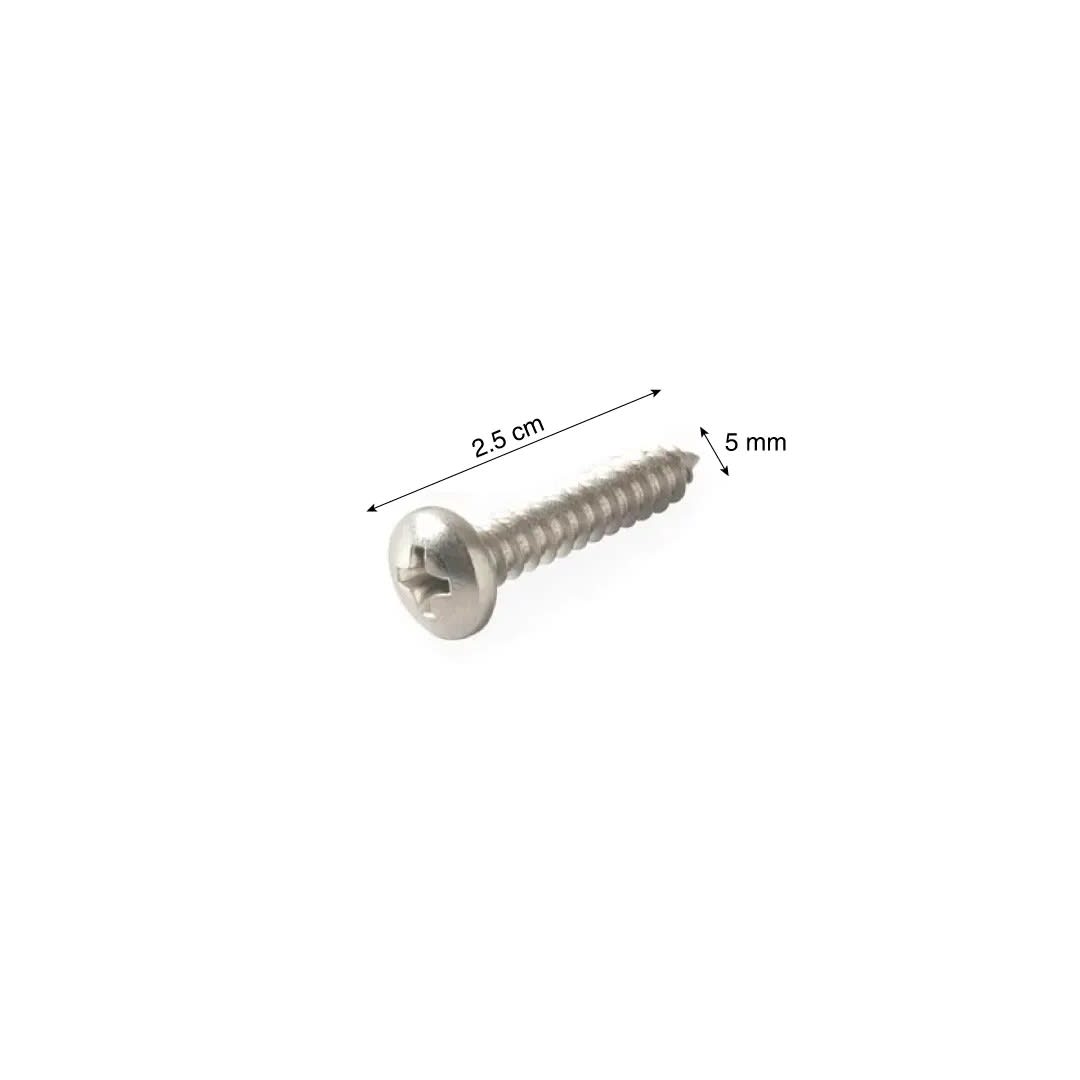 TORNILLO DE CABEZA PAN ACERO INOXIDABLE 10MM X 1'' - 10U SM1