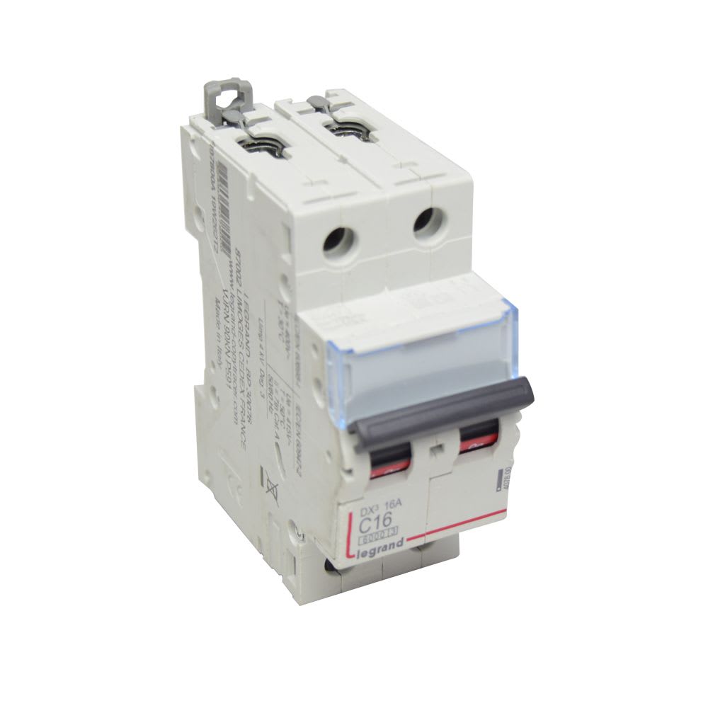 INTERRUPTOR TERMOMAGNETICO 2X16A 10KA 230/400V TIPO C DIN 407800 LEGRAND