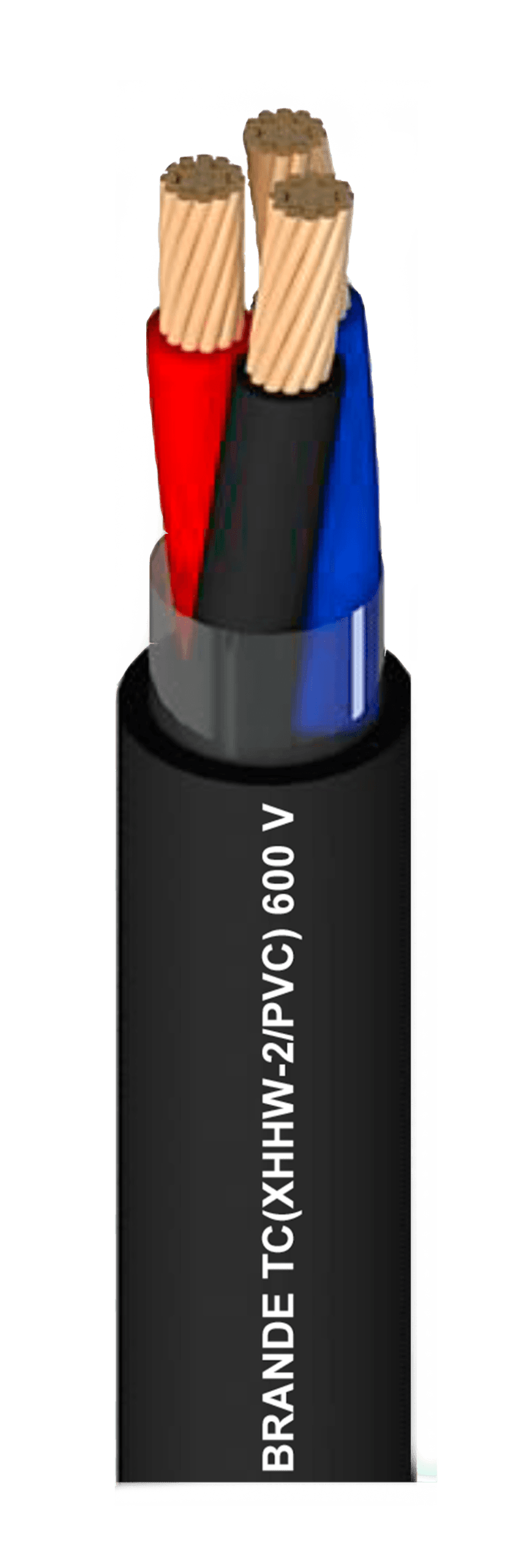TC (XHHW-2/PVC) MULTIPOLAR 600V CABLE 3x12AWG BRANDE1