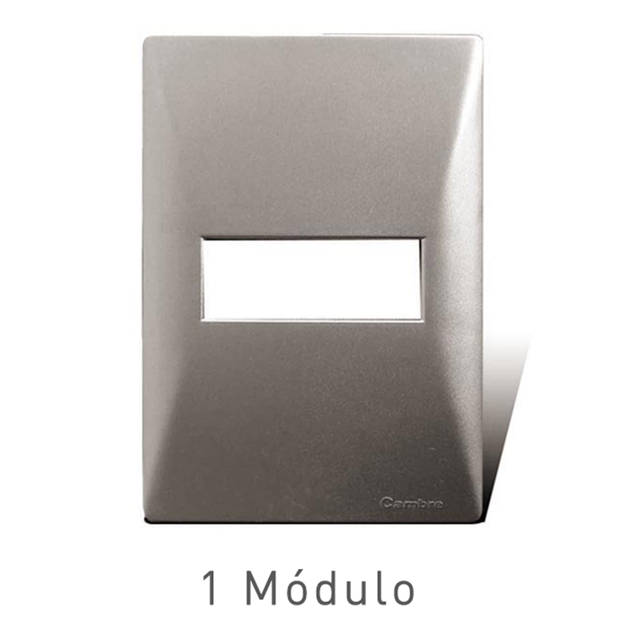 PLACA 1 SALIDA ALUMINIO (SIGLO XXII) 4101 CAMBRE
