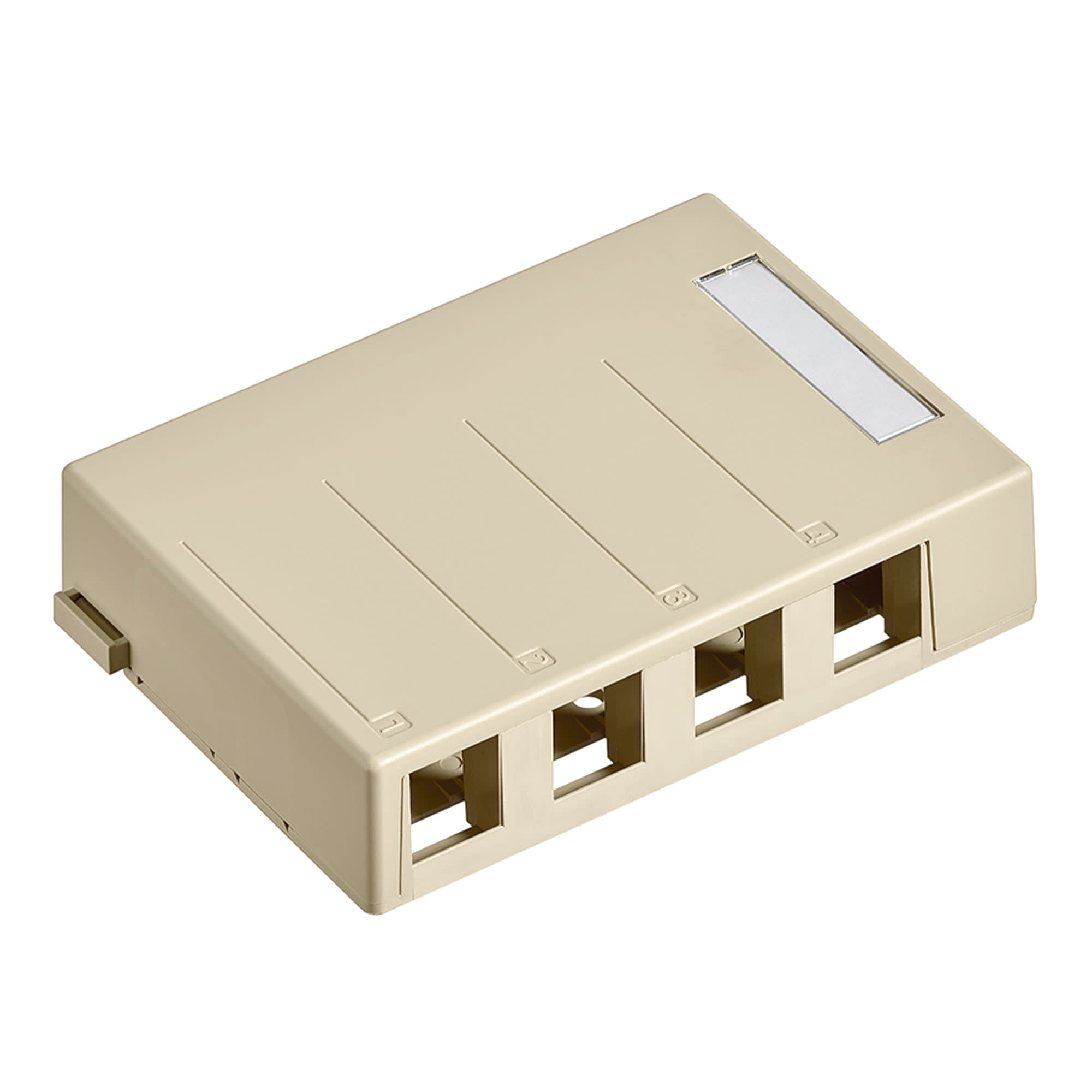 ROSETA 4 PUERTOS MARFIL LEVITONDATA1
