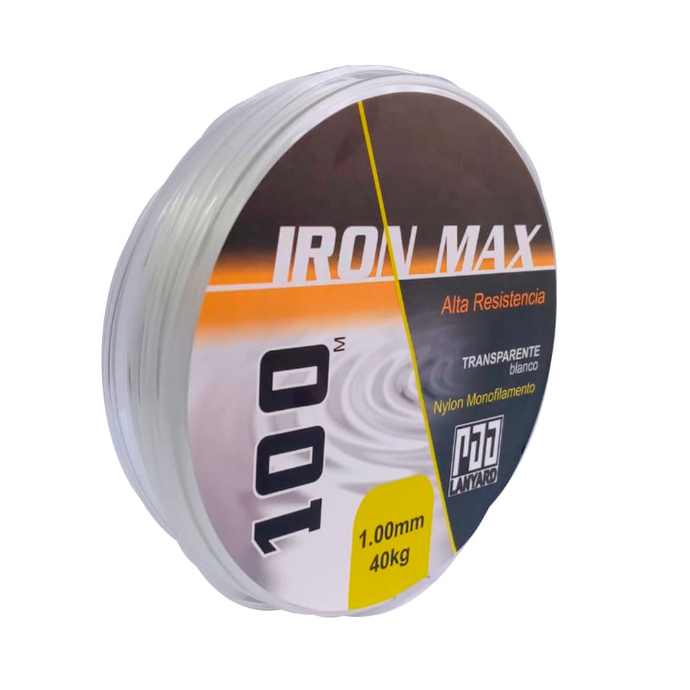 HILO NYLON PARA PESCAR TRANSPARENTE 1MM X 100MT KINGCORD1