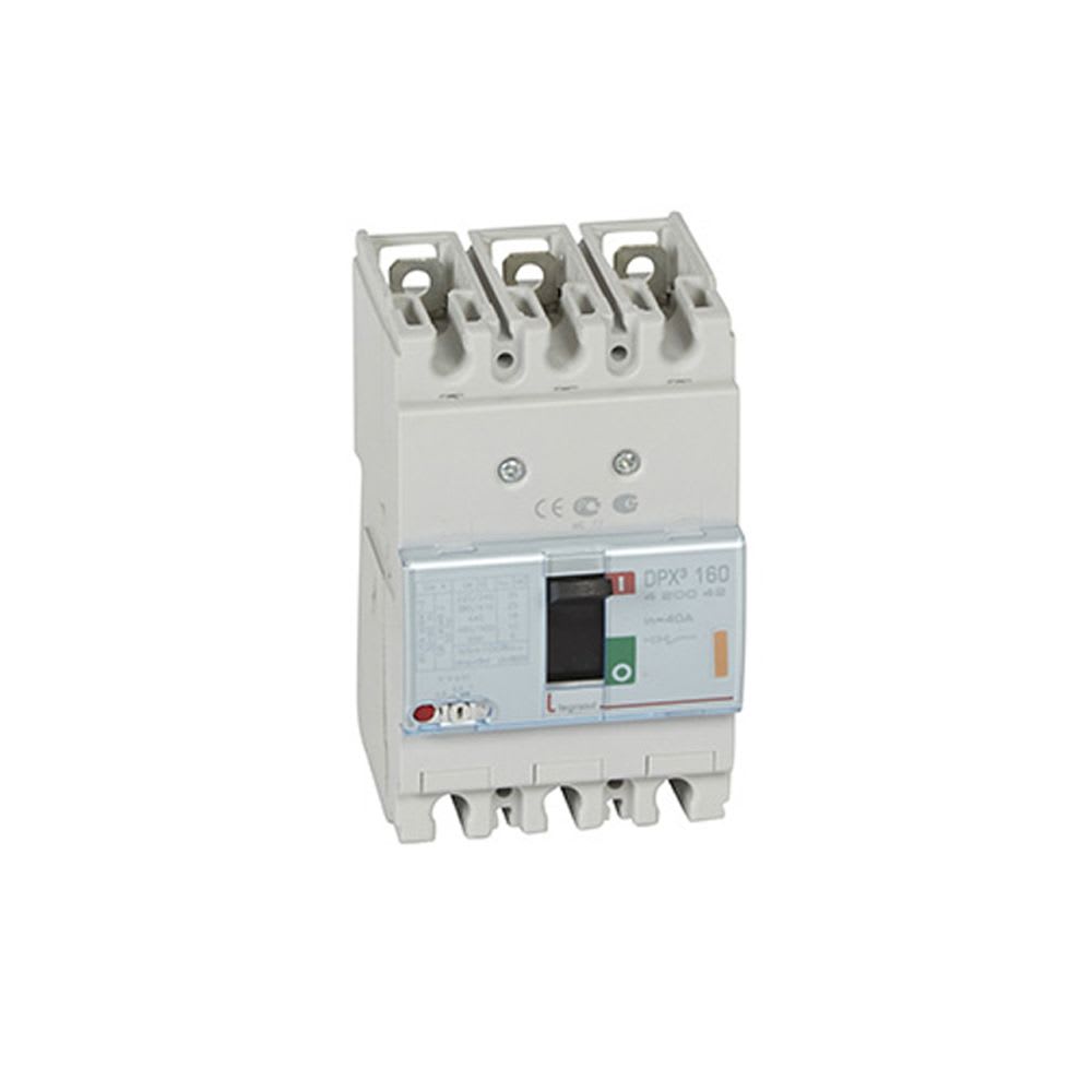 INTERRUPTOR TERMOMAGNETICO REGULABLE 3X32-40A 25KA 400V DPX3-160 420042 LEGRAND