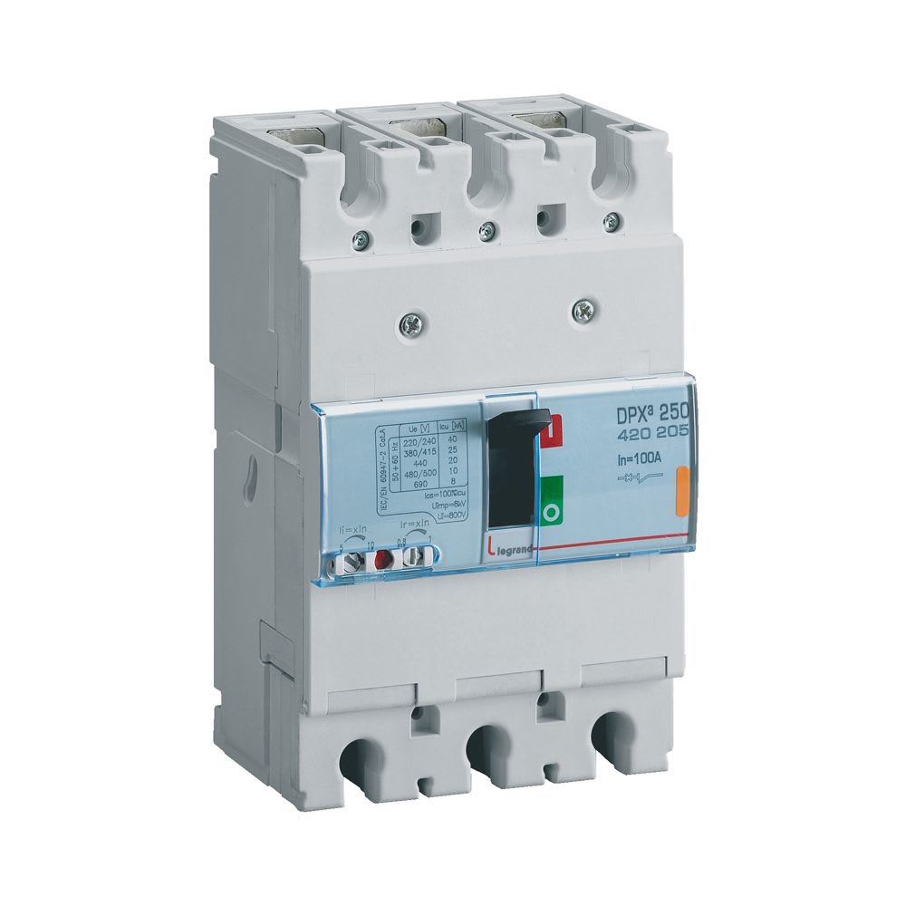 INTERRUPTOR TERMOMAGNETICO REGULABLE 3X200-250A 36KA 400V DPX3 250 420239 LEGRAND1