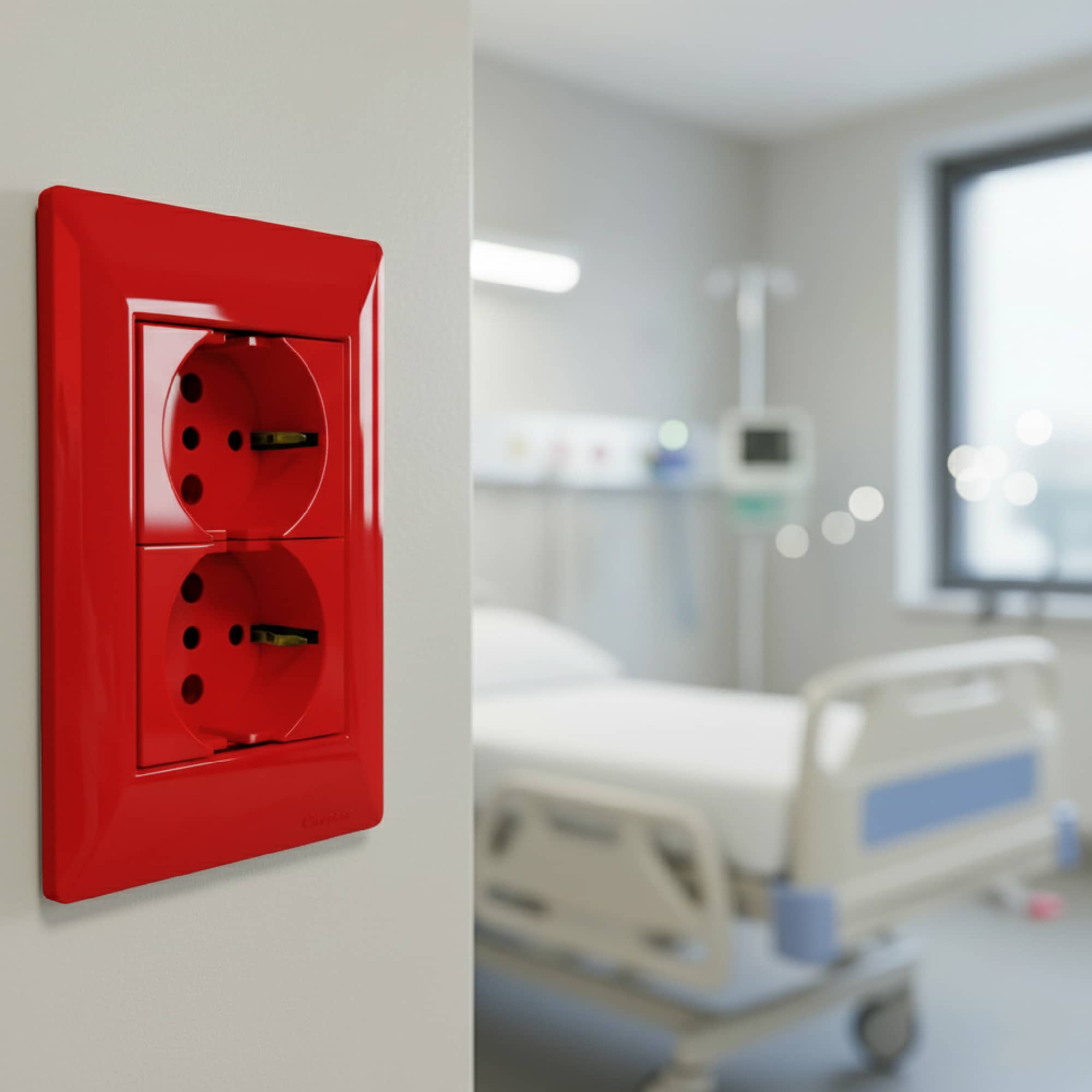 PLACA COLOR ROJO (SIGLO XXII) 4 MODULOS CAMBRE3