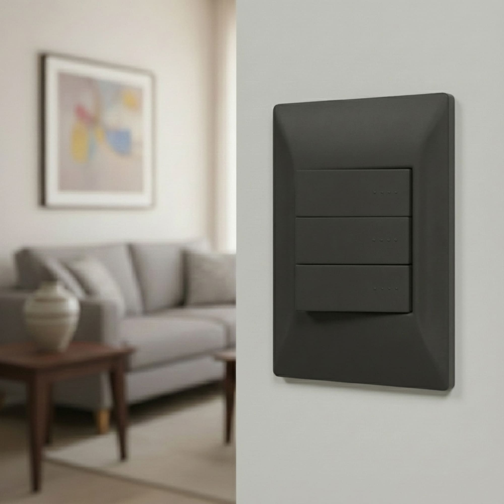 PLACA 3 SALIDAS GRIS (SIGLO XII) CAMBRE3