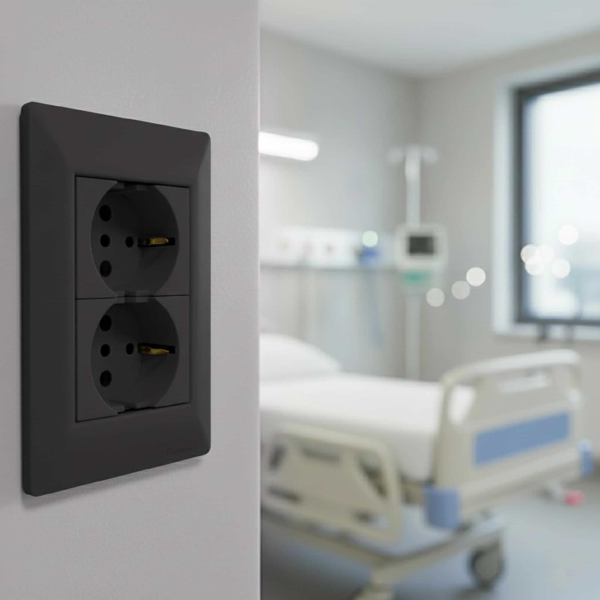 PLACA 4 SALIDAS GRIS (SIGLO XII) CAMBRE3