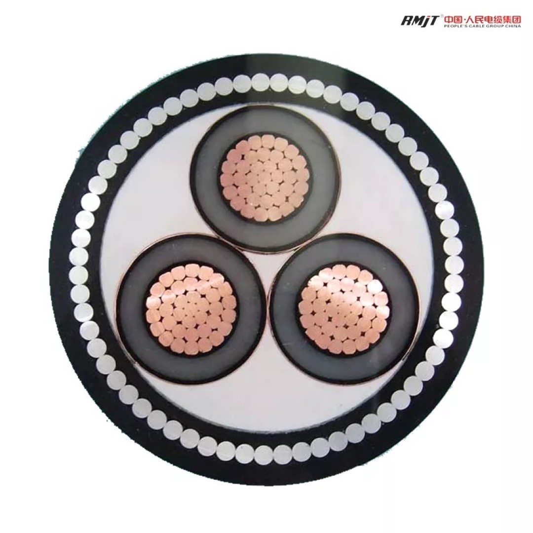 8.7/10KV (15KV) ALUMINUM CONDUCTOR XLPE INSULATED UNDERGROUND MEDIUM VOLTAGE POWER CABLE RMJT2