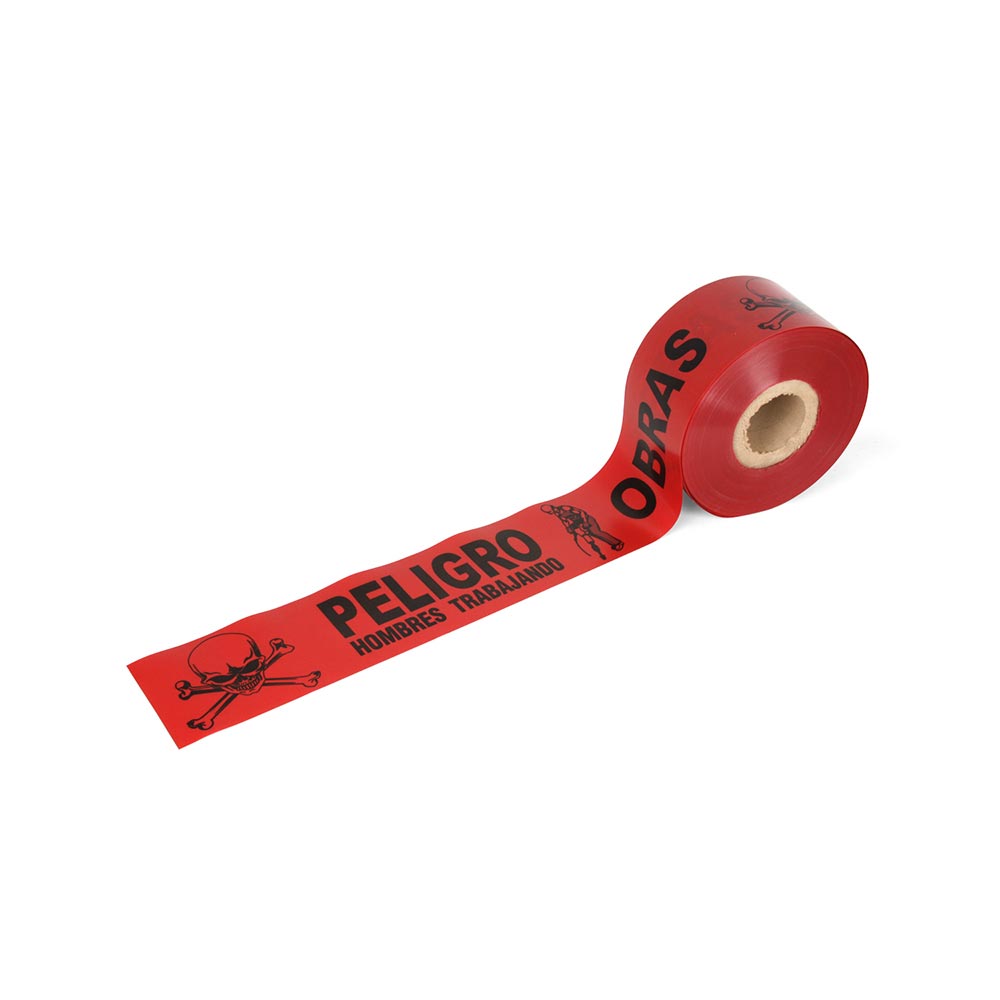 ROLLO DE CINTA DE PELIGRO ROJO 220 METROS INDESPERU