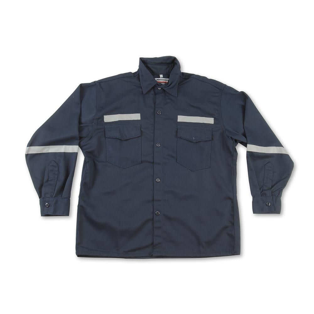 CAMISA DRILL TEC AZUL TALLA EXTRA LARGE WERKEN1
