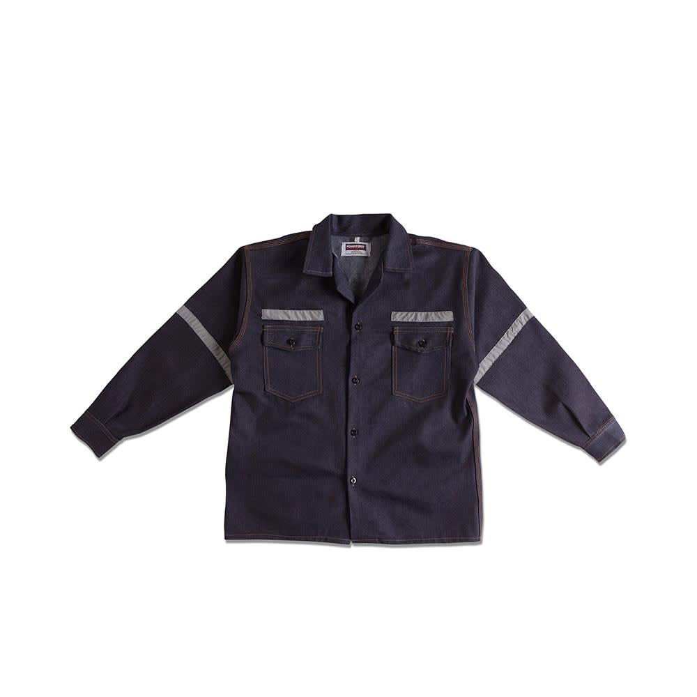 CAMISA DENIM 100% ALGODON CON CINTA REFLECTIVA - TALLA LARGE WERKEN1