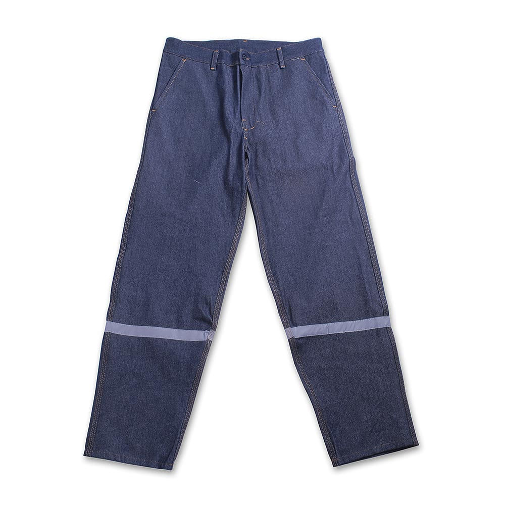 PANTALON DENIM 100% ALGODON CON CINTA REFLECTIVA - TALLA: SMALL WERKEN