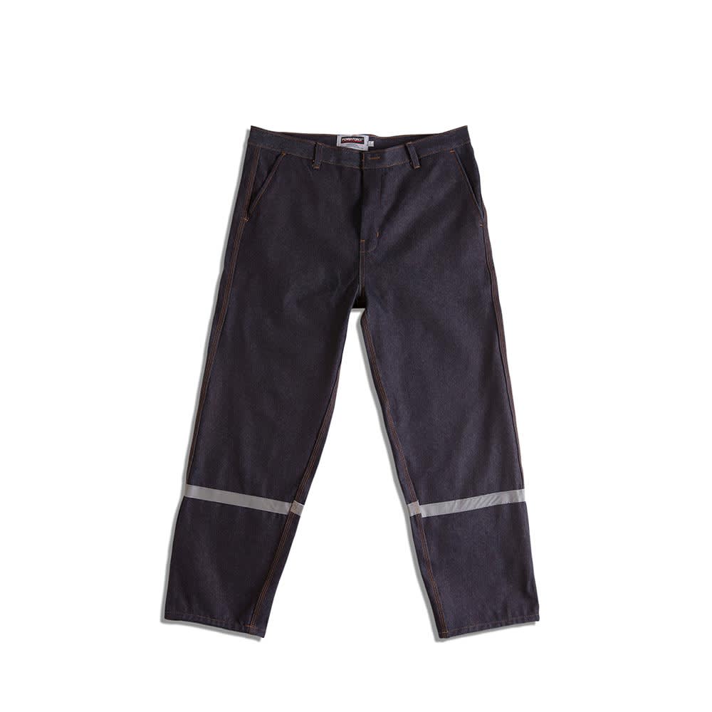 PANTALON DENIM 100% ALGODON CON CINTA REFLECTIVA - TALLA: LARGE WERKEN