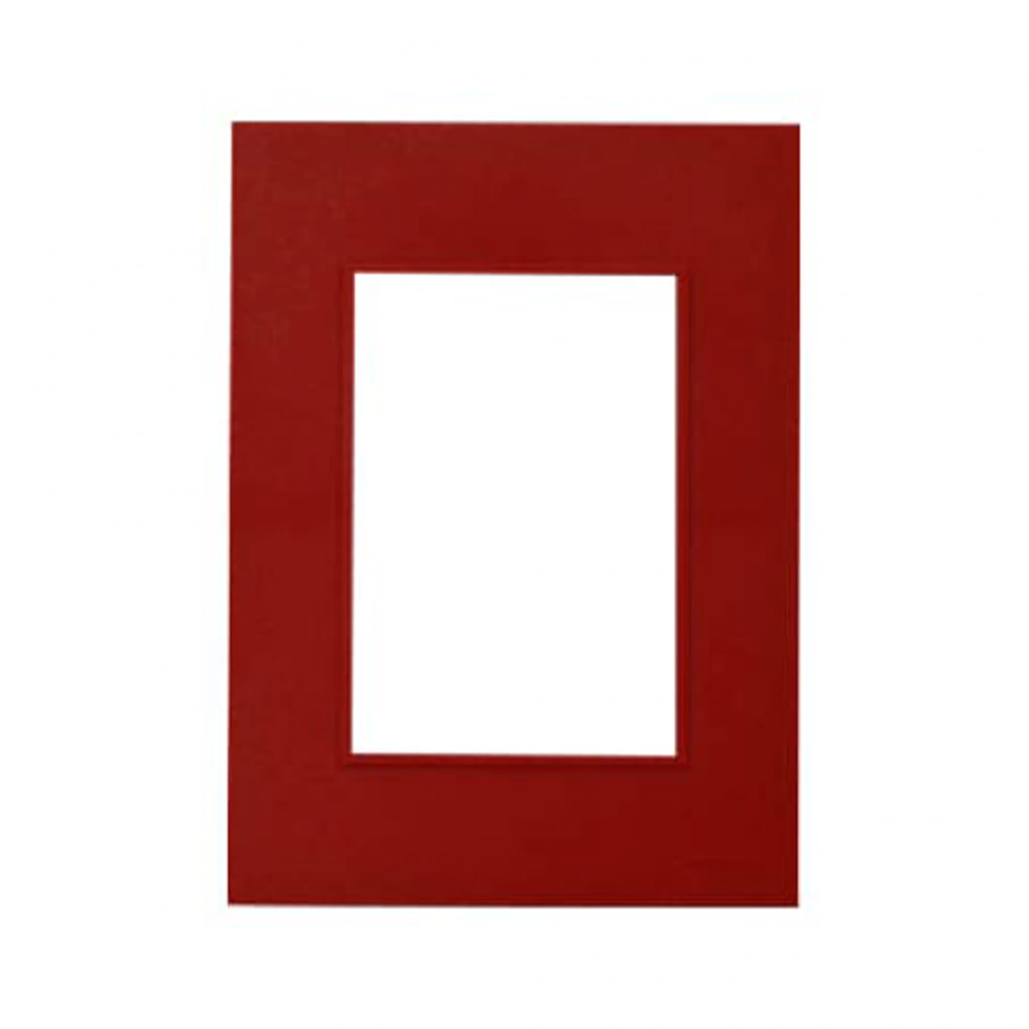 PLACA Y DISTANCIADOR ROJO (BAUHAUS) C/RIBETE 4957R CAMBRE1