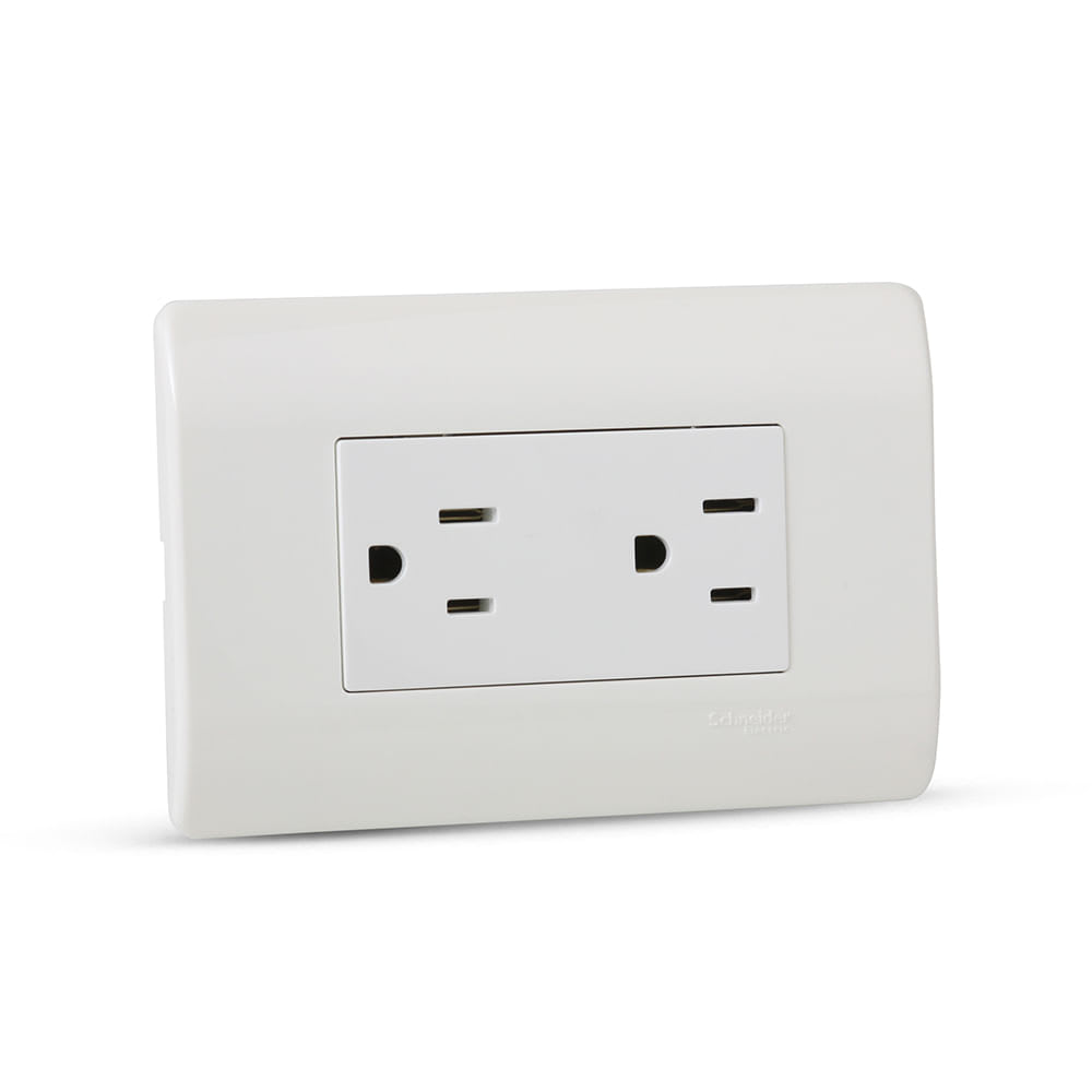 TOMACORRIENTE DOBLE AMERICANO GENESIS SCHNEIDER ELECTRIC