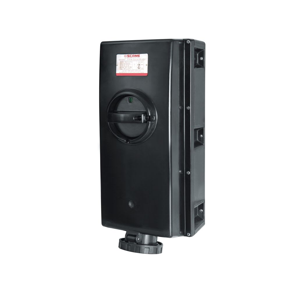 TOMACORRIENTE P/ADOSAR C/ENCLAVAMIENTO 3X125A+T 500V IP66 7H ZONA 121 504.125866 SCAME