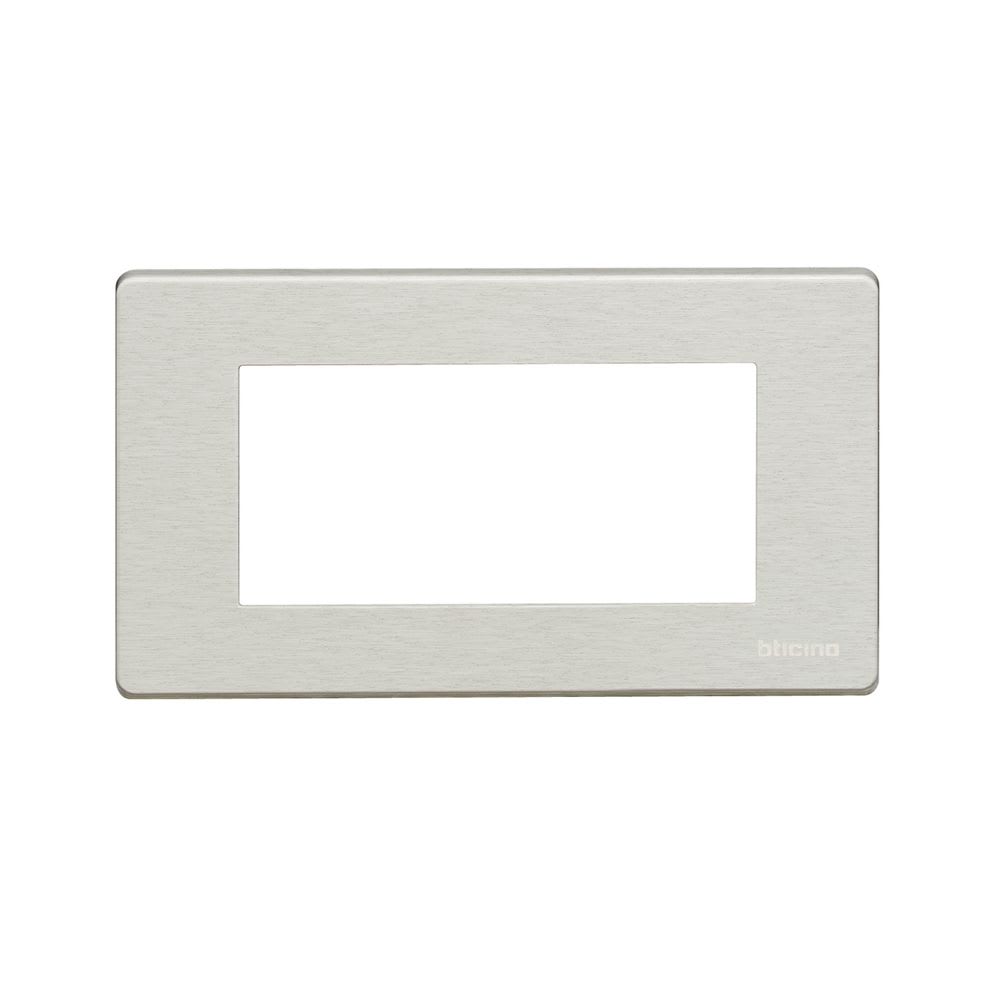 PLACA DE ALUMINIO 4 POLOS RECTANGULAR P/SOPORTE 504SA 504/4A/X BTICINO