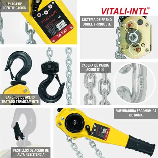 TECLE RACHET 1.6T YAL160 1.5MTSCARGA 7.1X21MM(1) G100 VITALI-INTL7