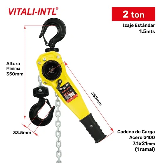 TECLE RACHET 2T YAL200 1.5MTSCARGA 7.1X21MM(1) G100 VITALI-INTL1