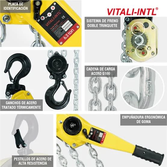 TECLE RACHET 6.3T YAL630 1.5MTSCARGA 10X30MM(2) G100 VITALI-INTL7