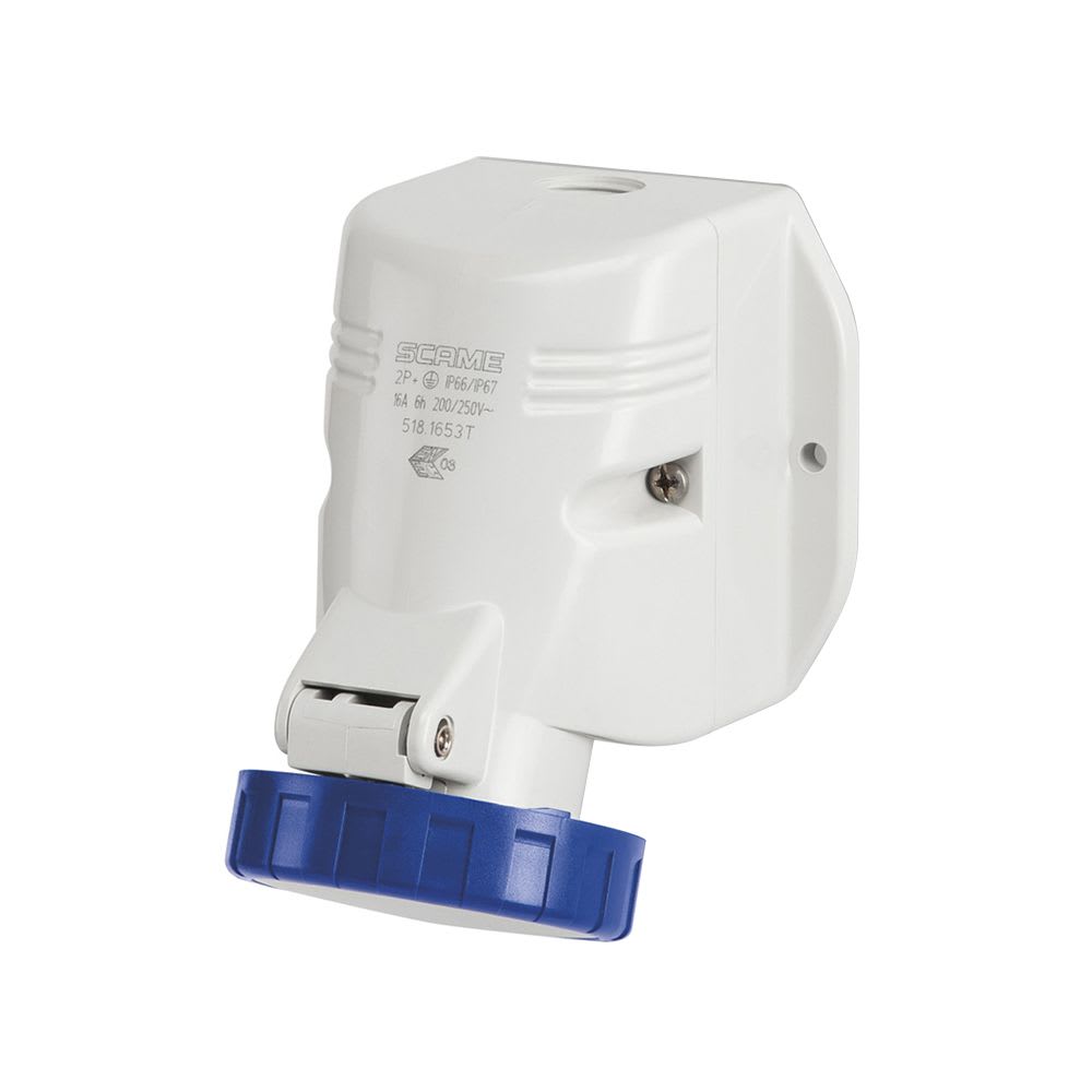 TOMACORRIENTE P/ADOSAR INDUSTRIAL 3X32A+T 250V IP67 9H OPTIMA 518.3254T SCAME1