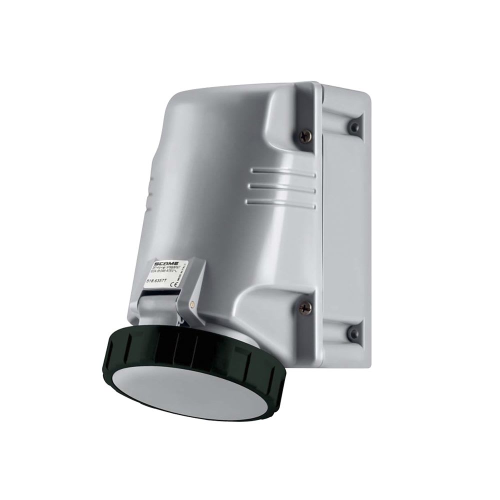 TOMACORRIENTE P/ADOSAR INDUSTRIAL 3X63A+T 500V IP67 7H OPTIMA 518.63566T SCAME