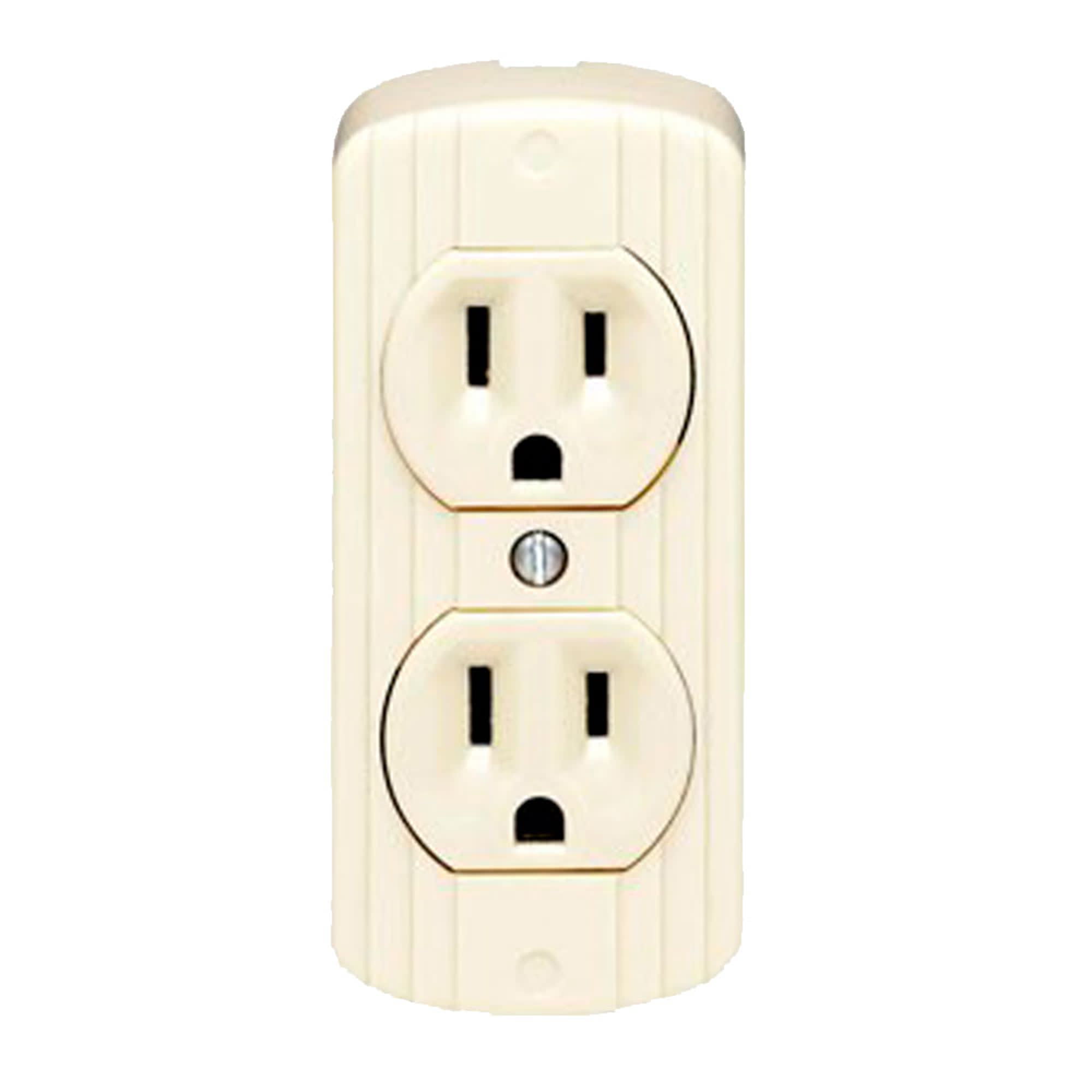 TOMA DOBLE VISIBLE 2X15A L/T 125V MARFIL 5320-VIE EATON