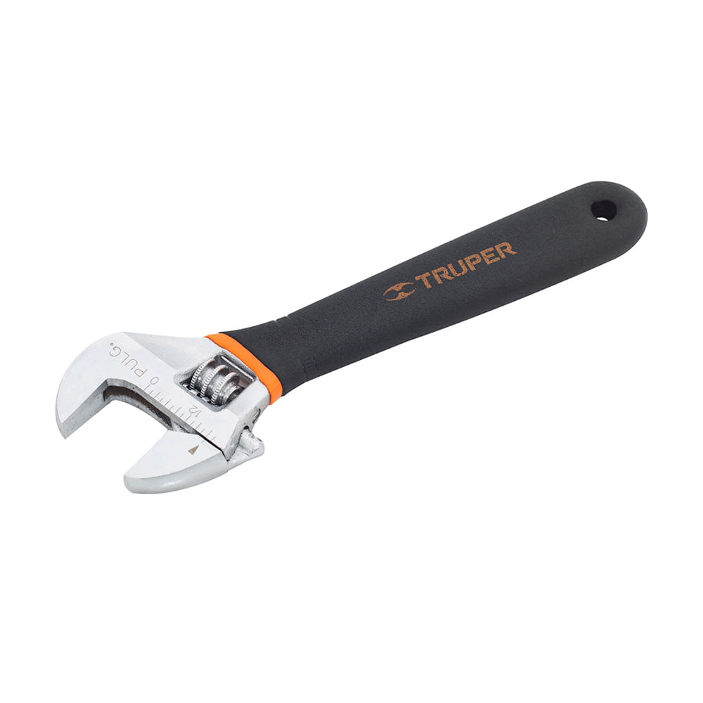 LLAVE FRANCESA MODELO PET6X CROMADA AJUSTABLE DE 6' PULGADAS TRUPER