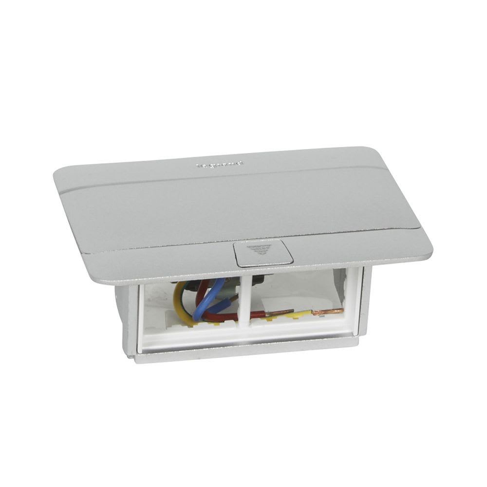 CAJA PARA EMPOTRAR 4 MODULOS POP-UP ALUMINIO MATE MOSAIC 54011 LEGRAND1