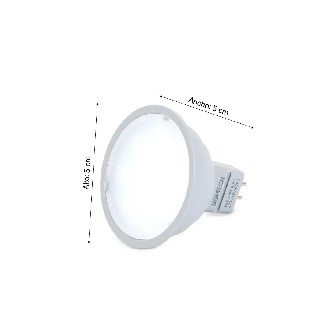 DICROICO LED GU5.3 4W LUZ FRIA LIGHTECH2