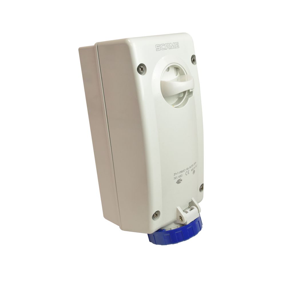 TOMACORRIENTE P/ADOSAR C/ENCLAVAMIENTO 2X16A+T 250V IP67 6H ADVANCE2 561.1683 SCAME