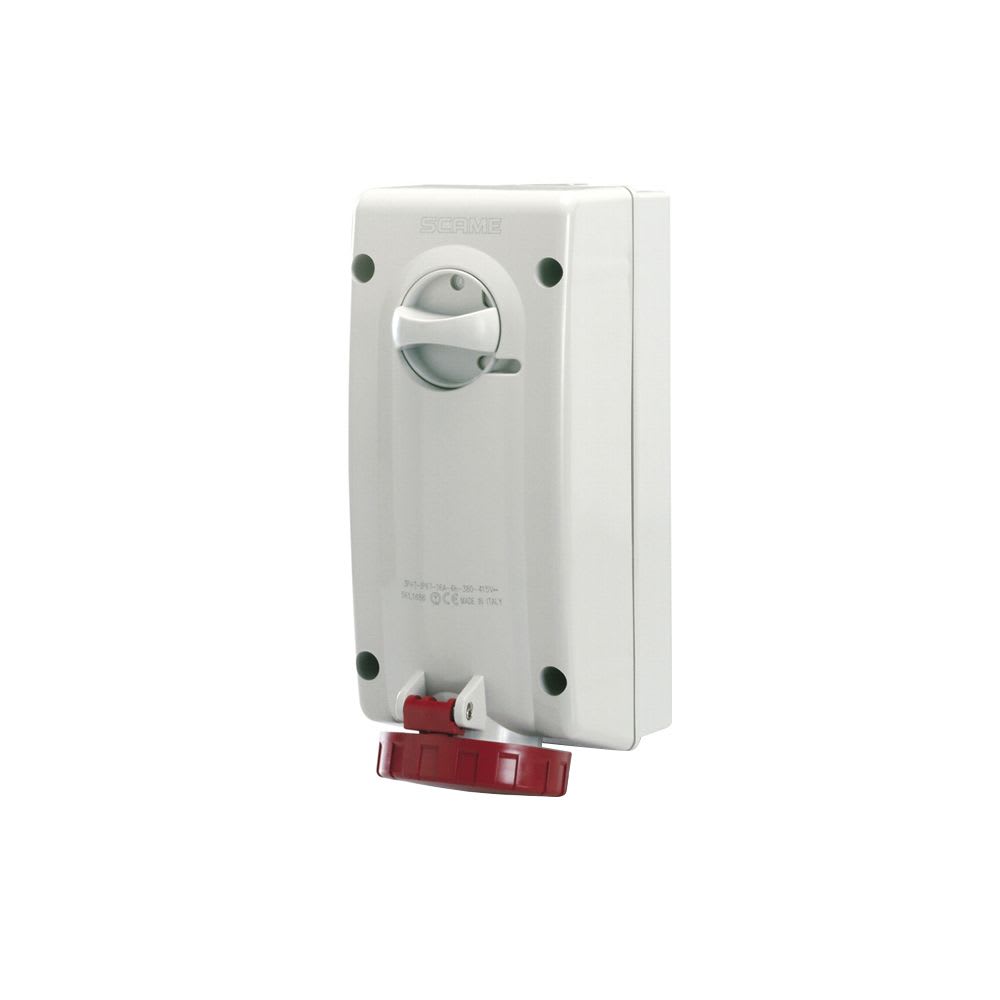 TOMACORRIENTE P/ADOSAR C/ENCLAVAMIENTO 3X32A+T 415V IP67 6H ADVANCE2 561.3286 SCAME