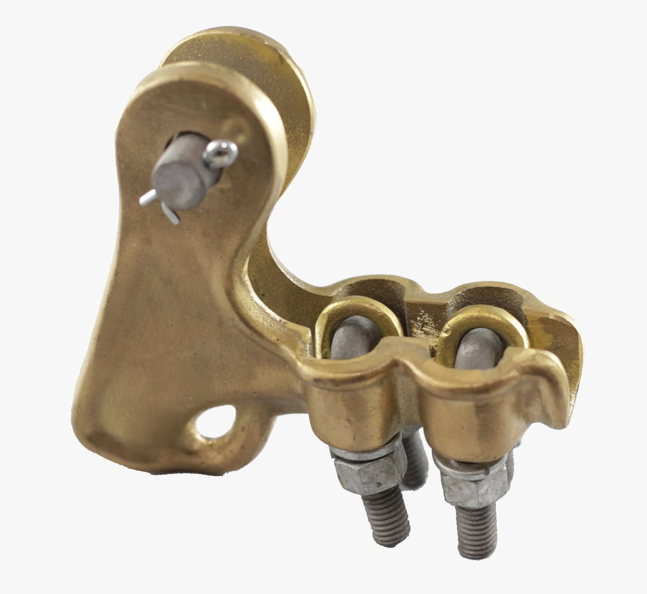 GRAPA TIPO PISTOLA BRONCE 2 PERNOS C:16-70MM ARAGCU MT