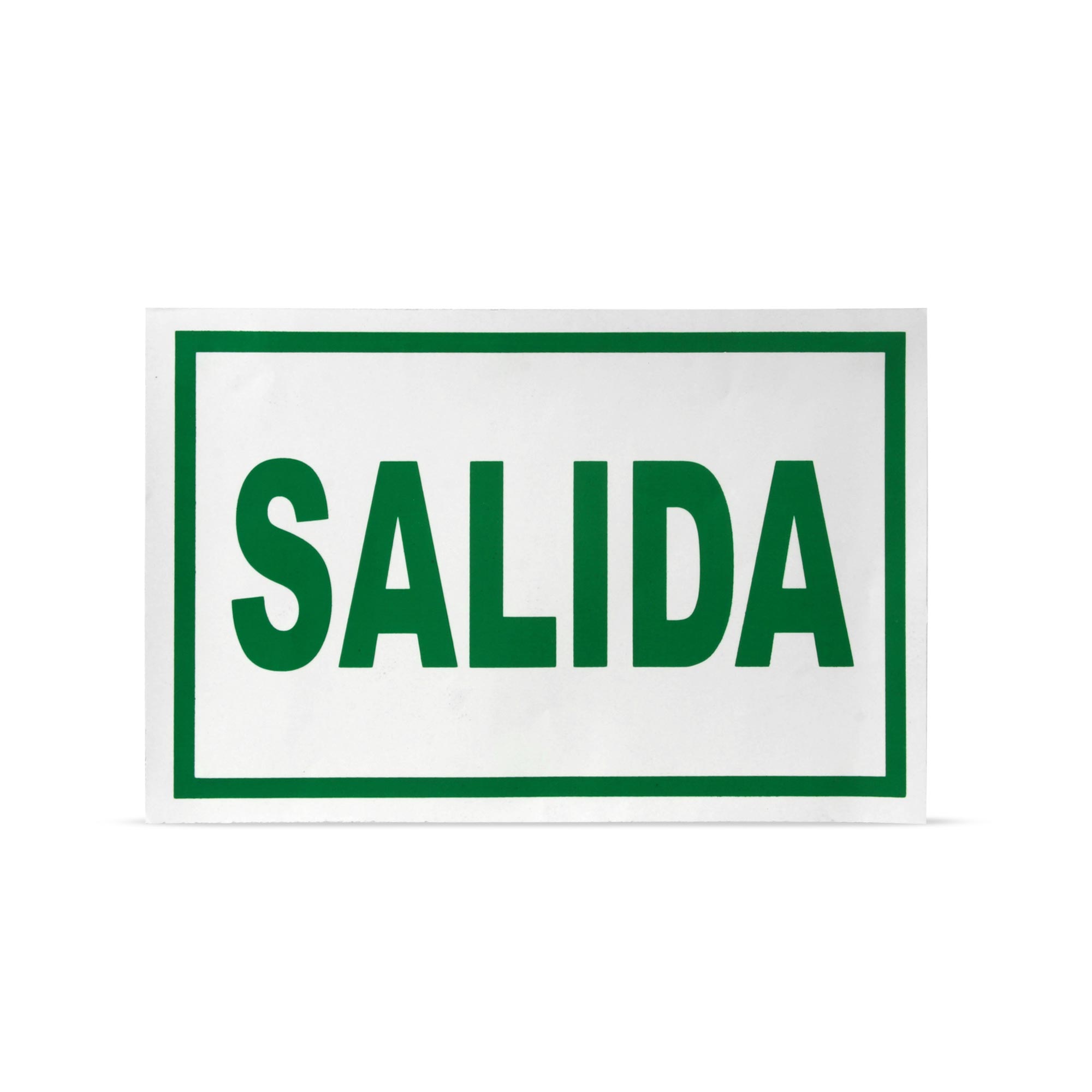 SEÑAL DE SALIDA BASE CON FOTOLUMINISCENTE 20X30CM SM