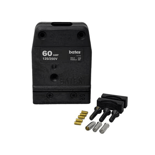 CONECTOR 60AMP 125V BATES