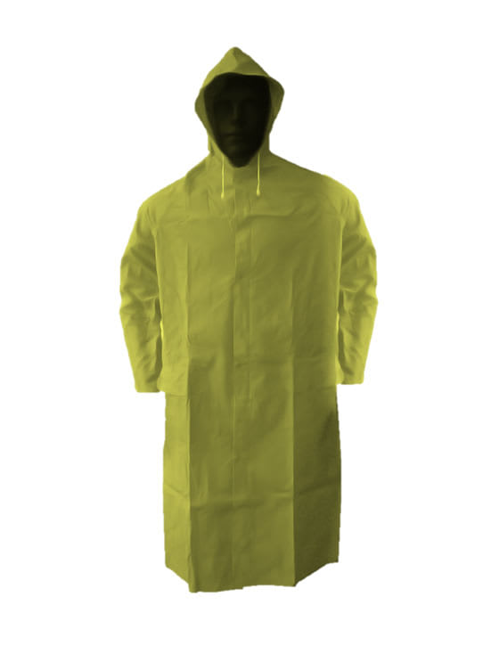ABRIGO DE LLUVIA ANLUC CON CAPUCHA PLÁSTICA AMARILLO TALLA L