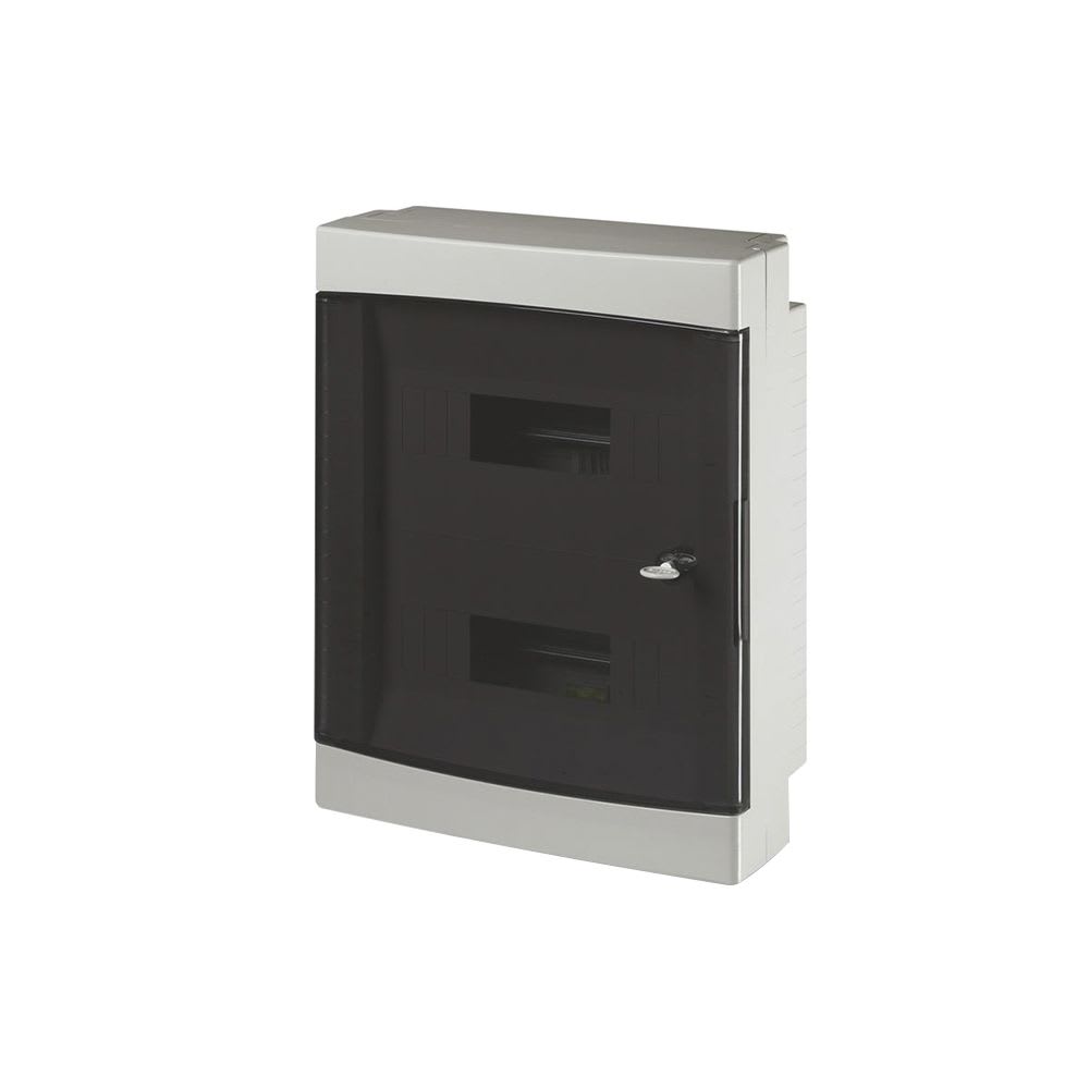 TABLERO P/ADOSAR DE TERMOPLÁSTICO 24 DIN 400X326X108MM CON PUERTA 673.4024 SCAME1