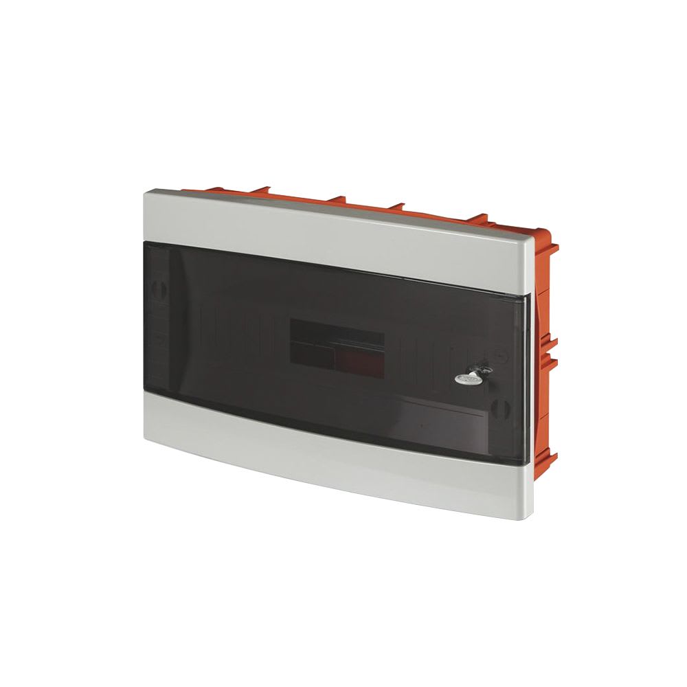 TABLERO P/EMPOTRAR DE TERMOPLASTICO 18 DIN 270X434X75MM CON PUERTA 675.2018 SCAME