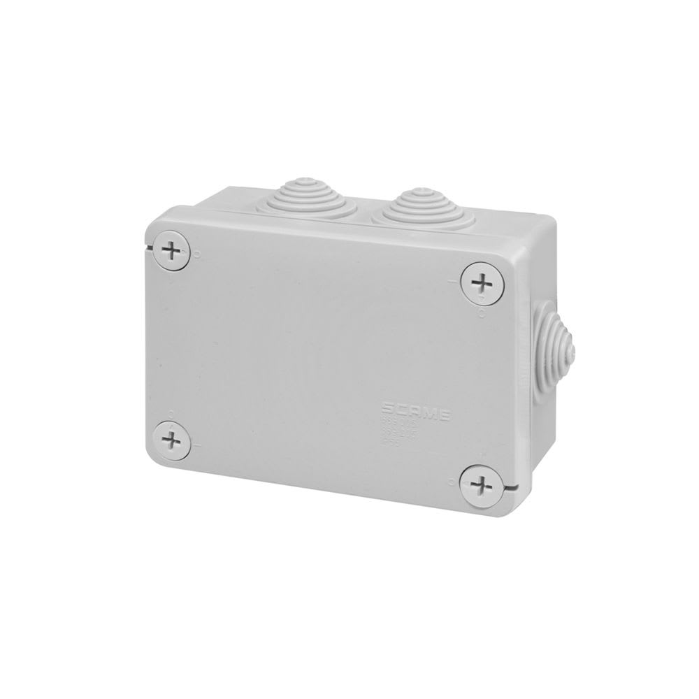 CAJA DE DERIVACION PVC 120X80X50MM CON 6 PASACABLES PG21 IP55 689.005 SCAME1