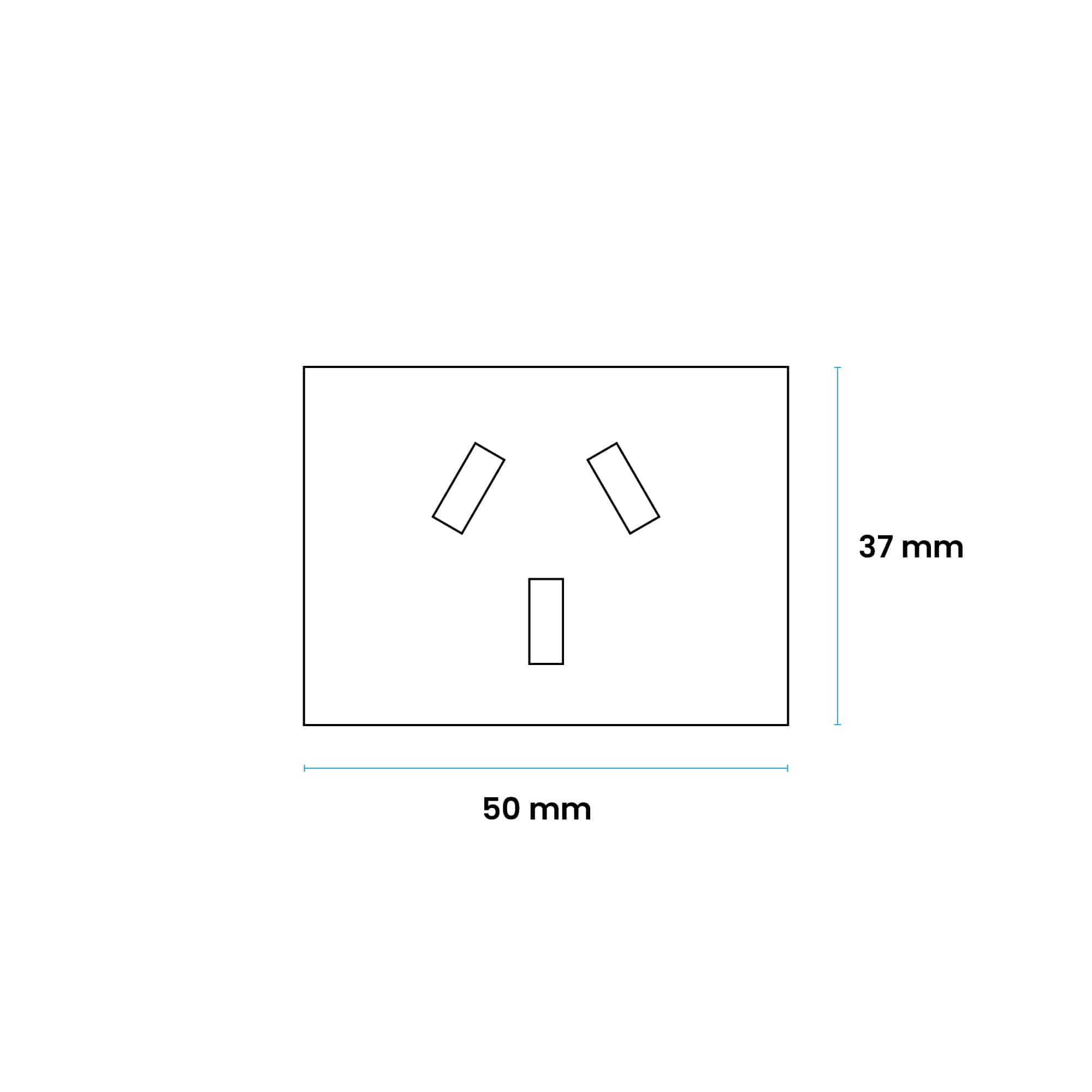 TOMA TIPO PATA DE GALLO L/T 10A 250V BLANCO CAMBRE2